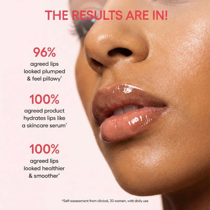 Glossy lips wearing Lip Glaze