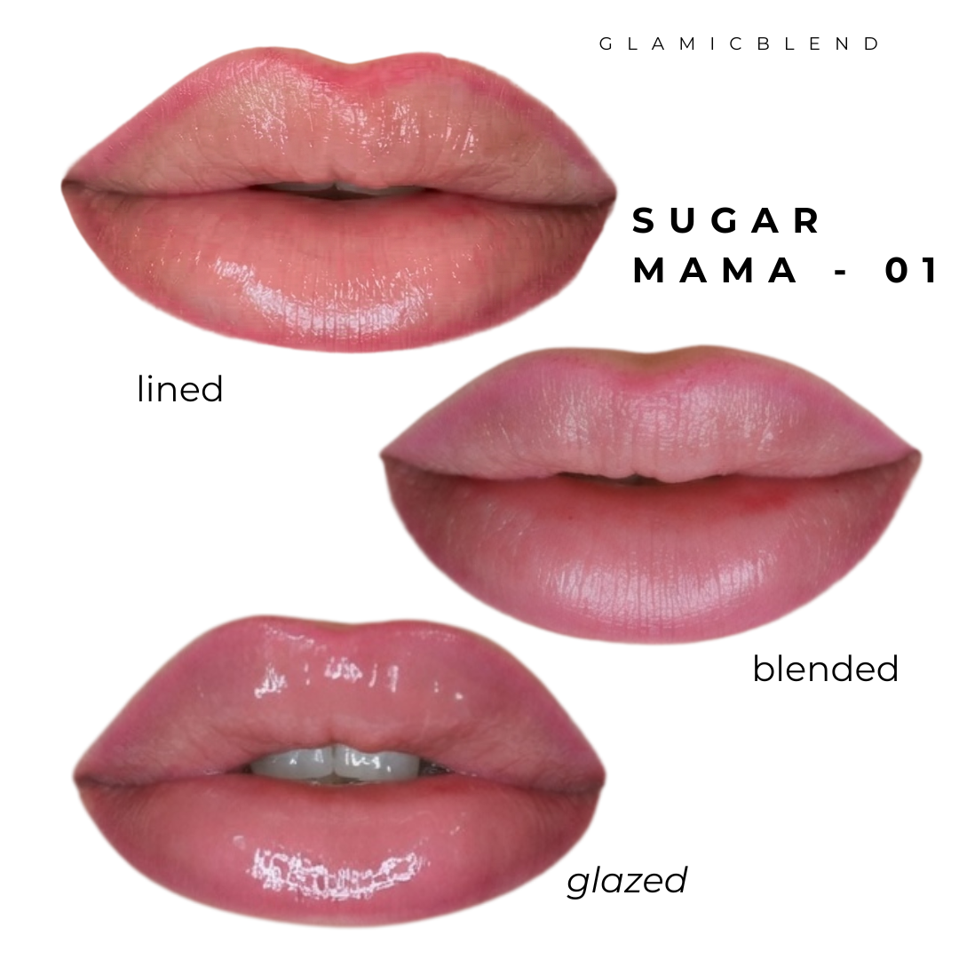 Lip Contour Stain 01 Sugar Mama: contorno, sfumatura e Lip Glaze