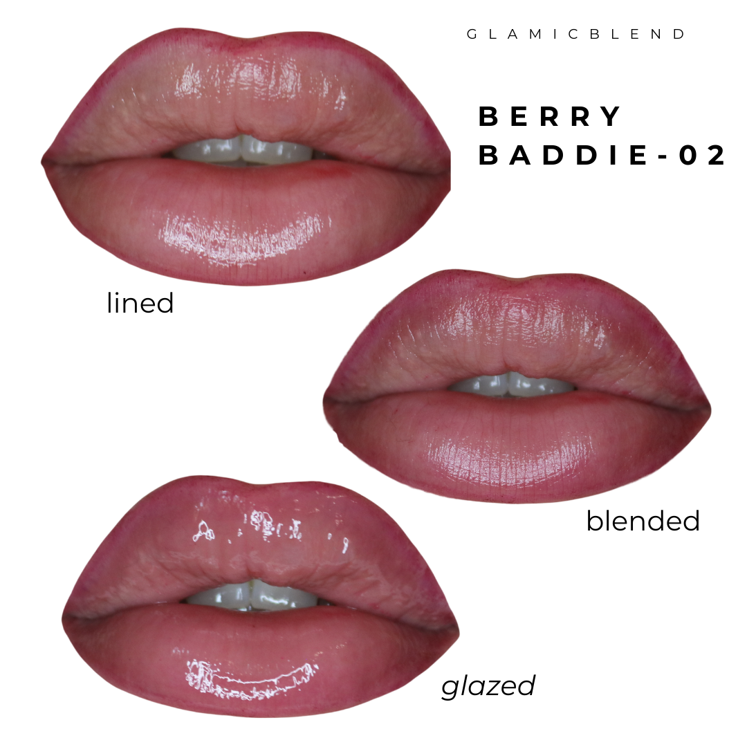 Lip Contour Stain 02 Berry Baddie: contorno, sfumatura e Lip Glaze