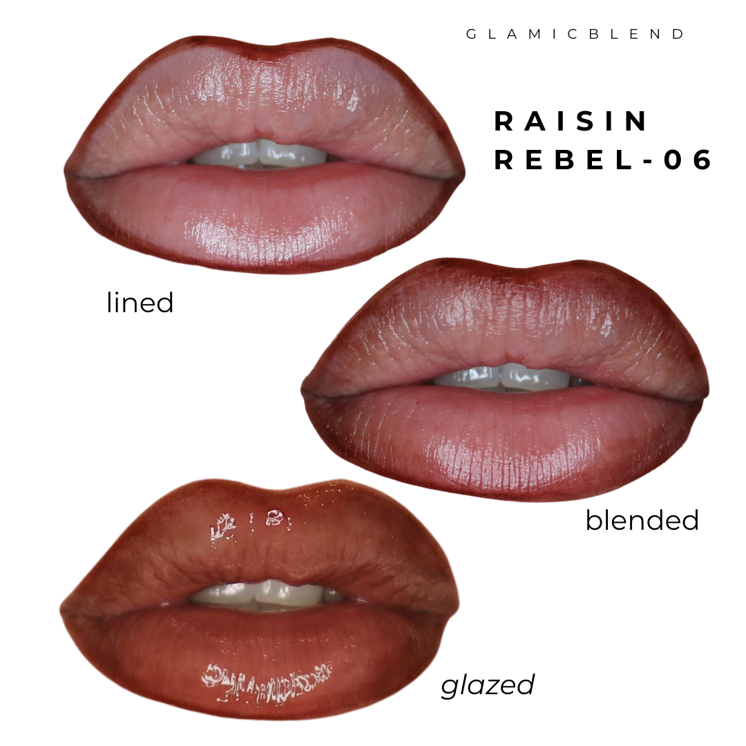 Lip Contour Stain 06 Raisin Rebel: contorno, sfumatura e Lip Glaze