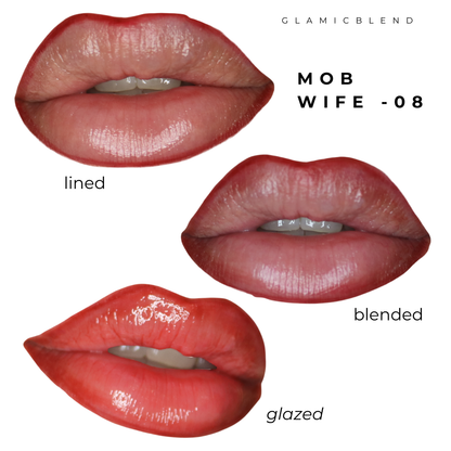 Lip Contour Stain 08 Mob Wife: contorno, sfumatura e Lip Glaze