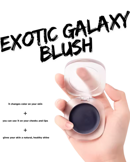 Hand holding the Exotic Galaxy Blush pot