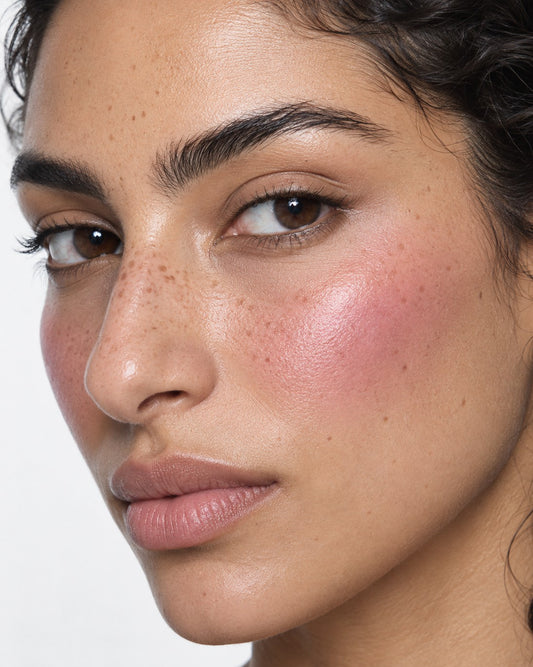 Exotic Galaxy Blush on model
