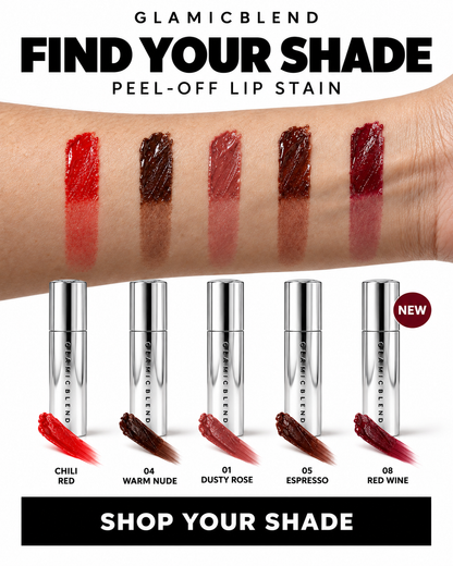 Gamma di tonalità Stay-On Peel Tint provate sul braccio